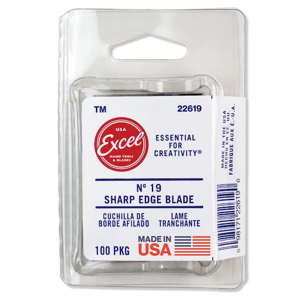 #19 Sharp Edge Angled Blades, 100PK